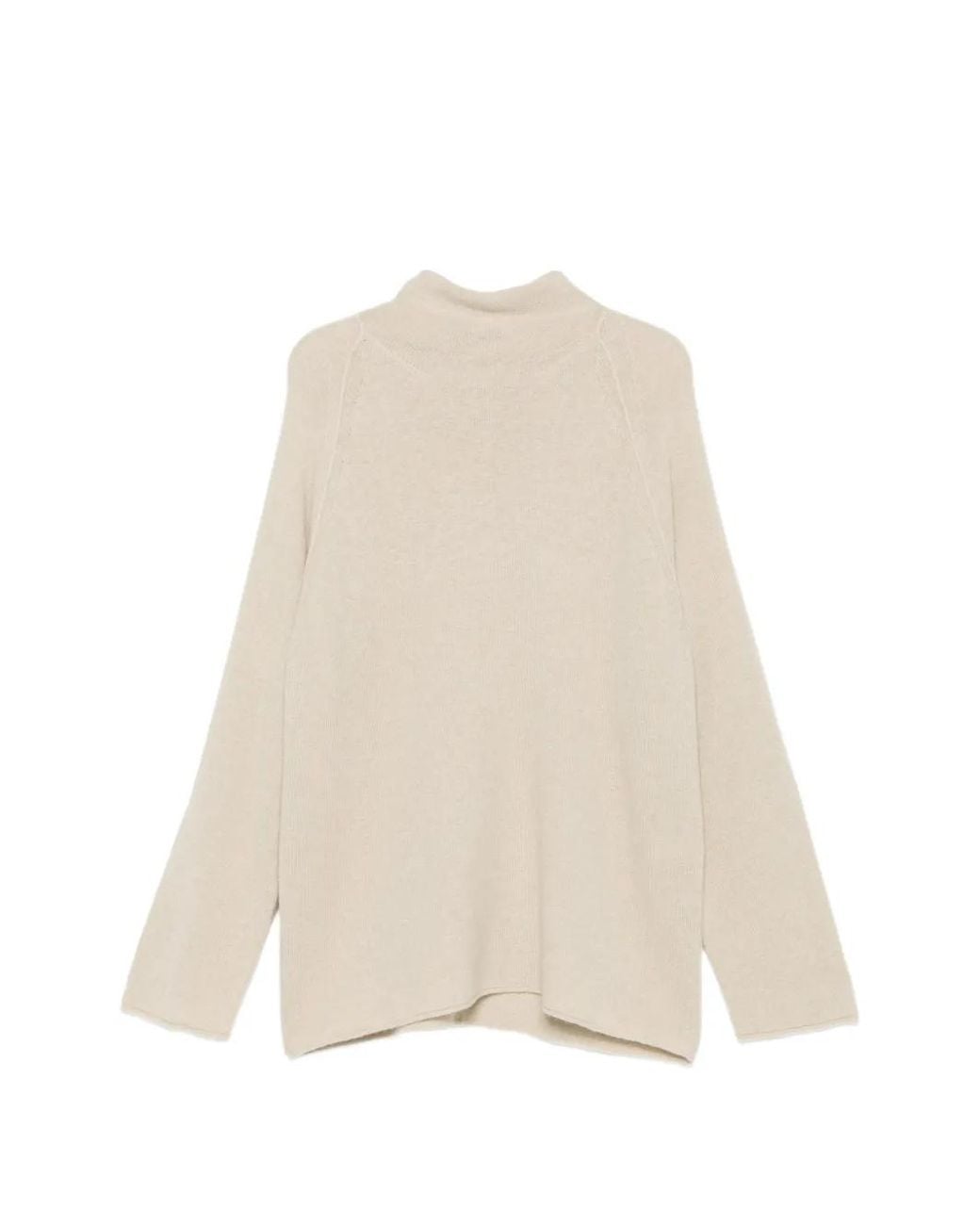 Casey Casey Natural High-Neck Raglan-Sleeve Sweater for men