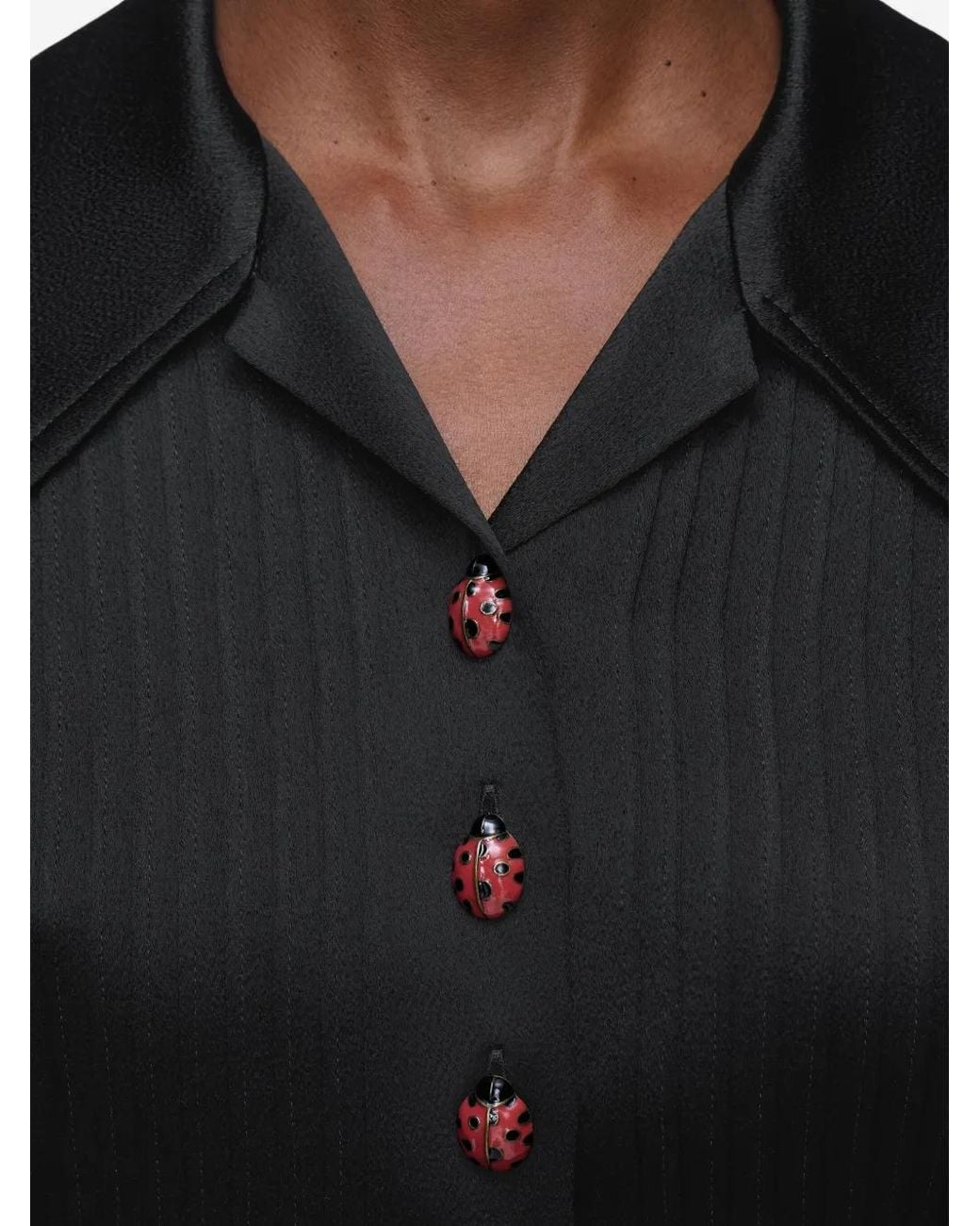 Maison Margiela Blue Ladybug Button T-Shirt