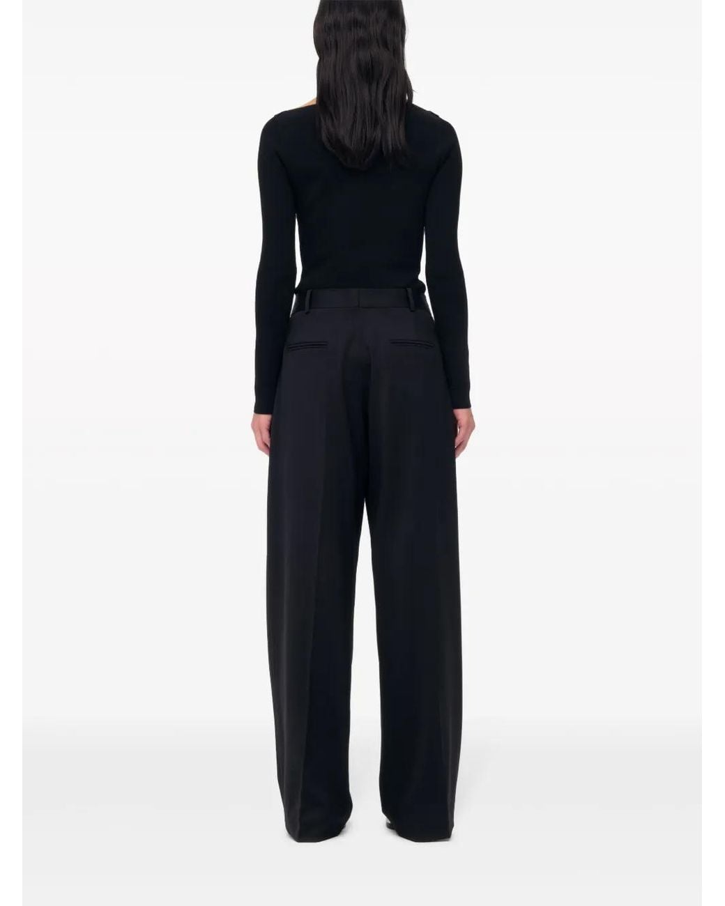 Top Con Aberturas Another Tomorrow de color Black
