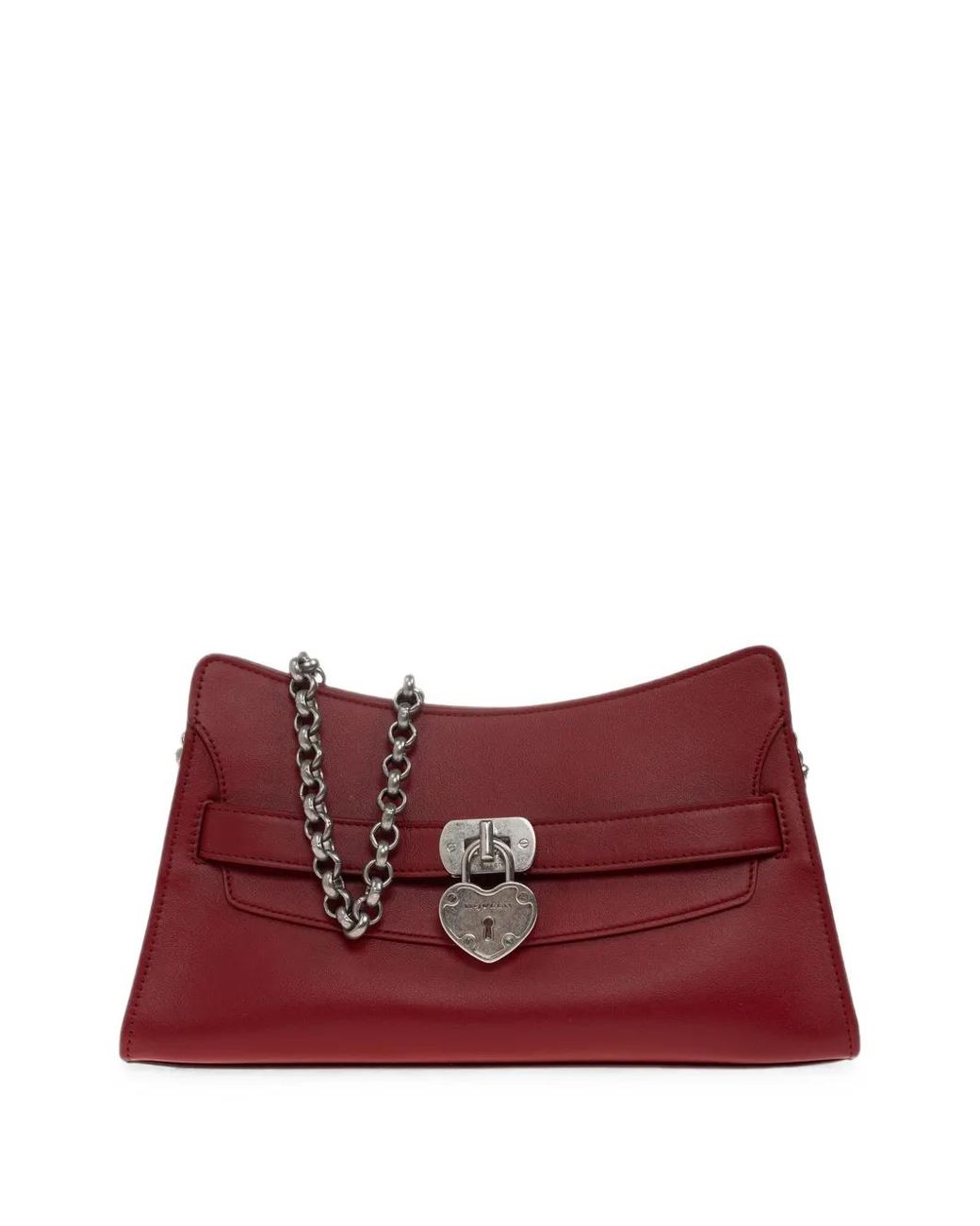 Borsa A Spalla Lock Mini di McQueen in Red