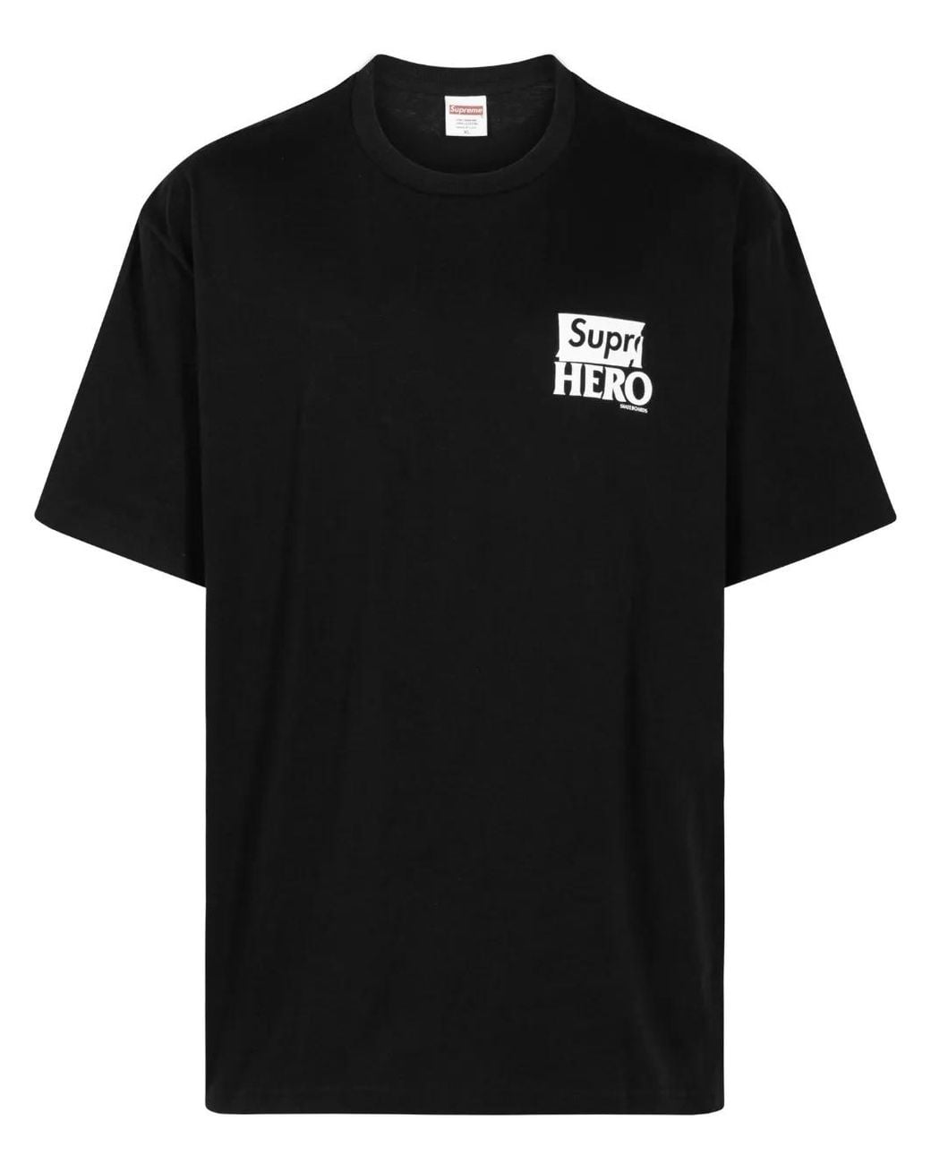Supreme Black X Antihero Dog Cotton T-Shirt