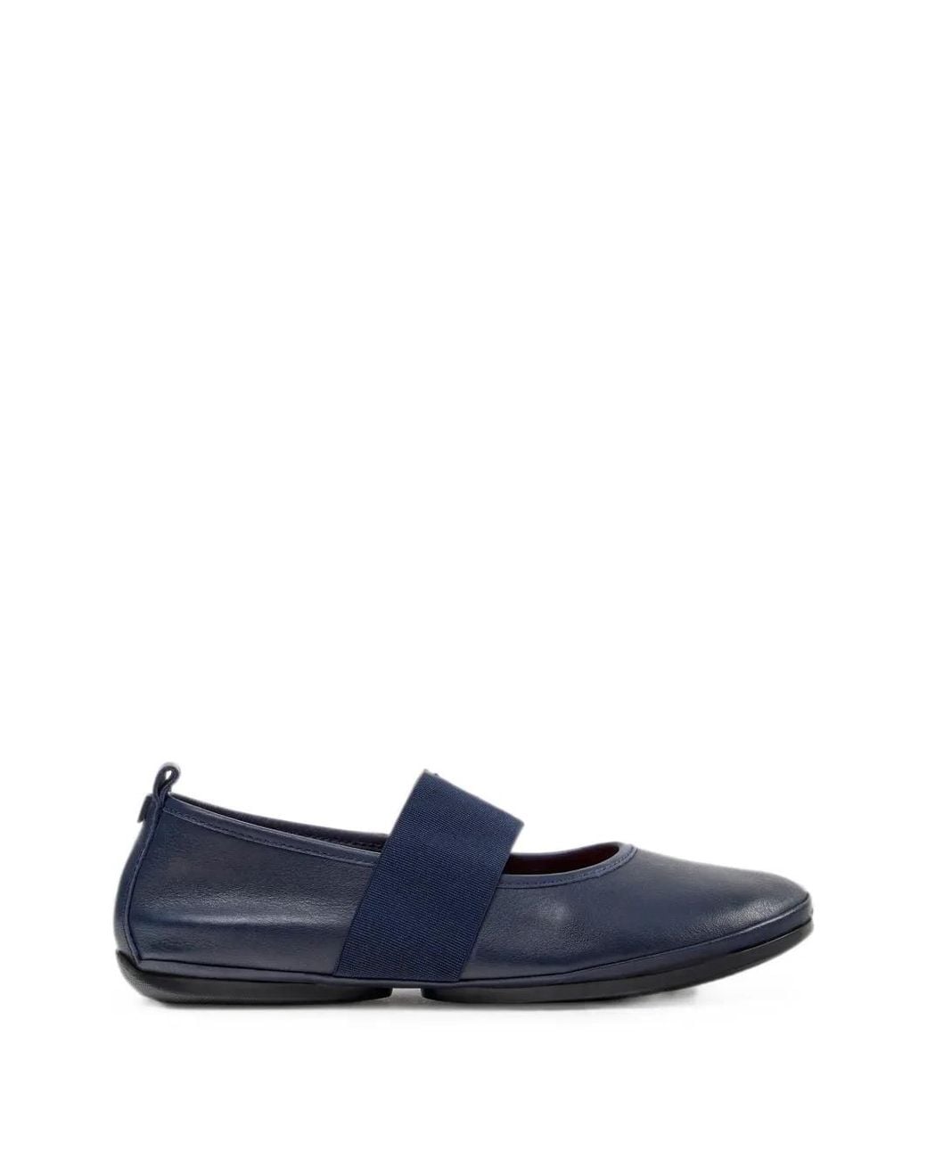 Camper Blue Right Nina Elasticated-Strap Ballet Flats
