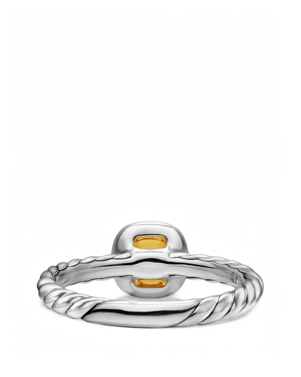 David Yurman Metallic Dy Mercer Citrine Cable Ring