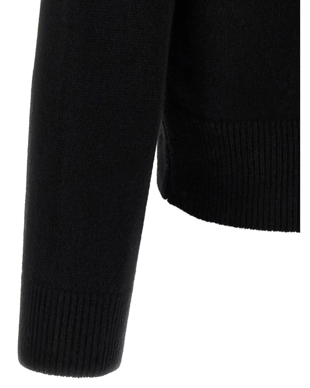 LARMERI STUDIO Black Camionair Zip-Up Cardigan