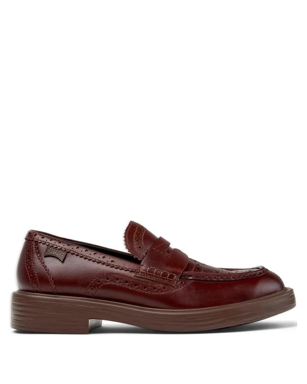 Camper Brown Dean Penny-Bar Loafers
