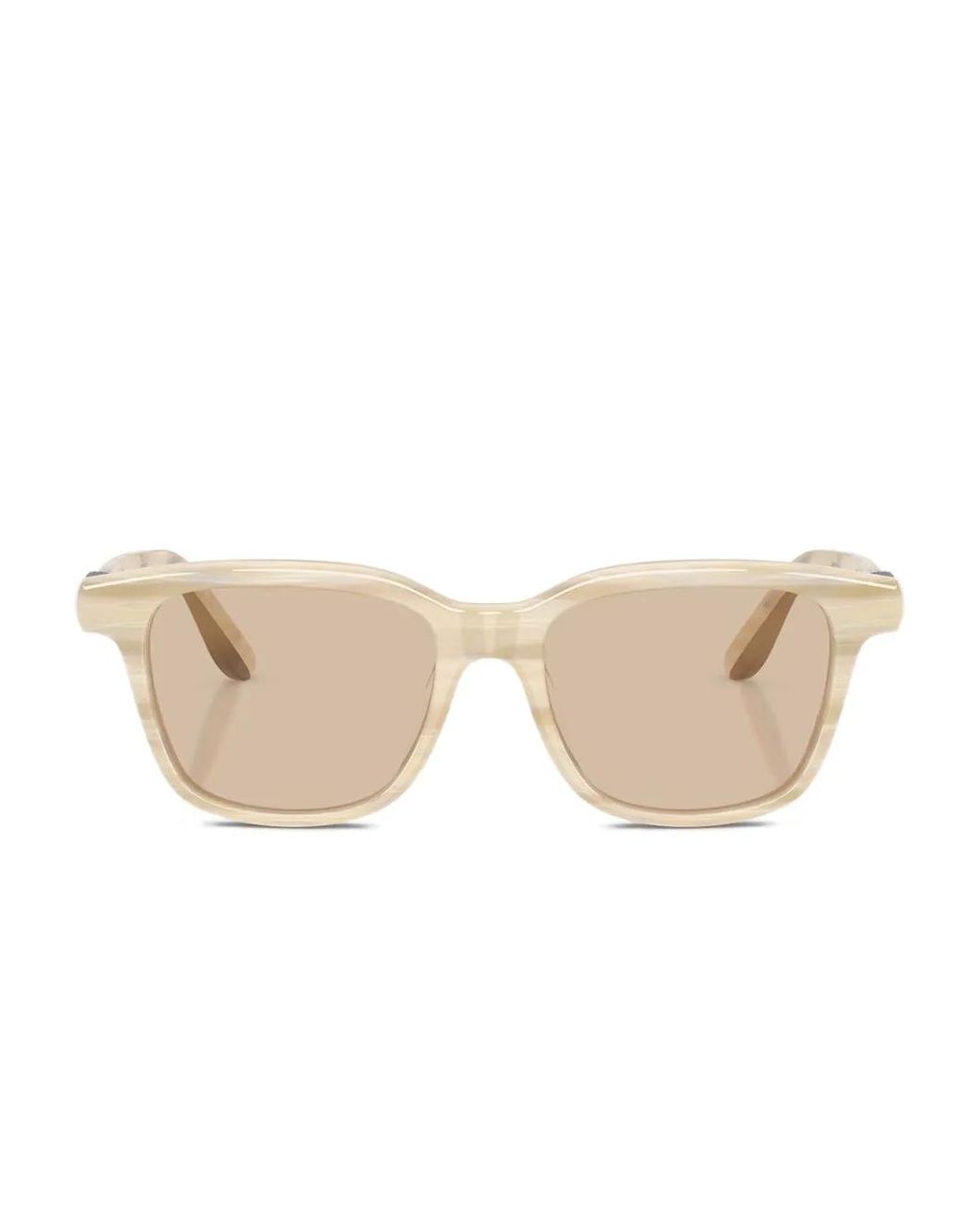 Brunello Cucinelli Natural Square-Frame Sunglasses