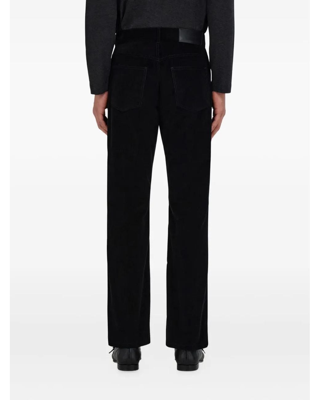 Ferragamo Black Corduroy Trousers for men