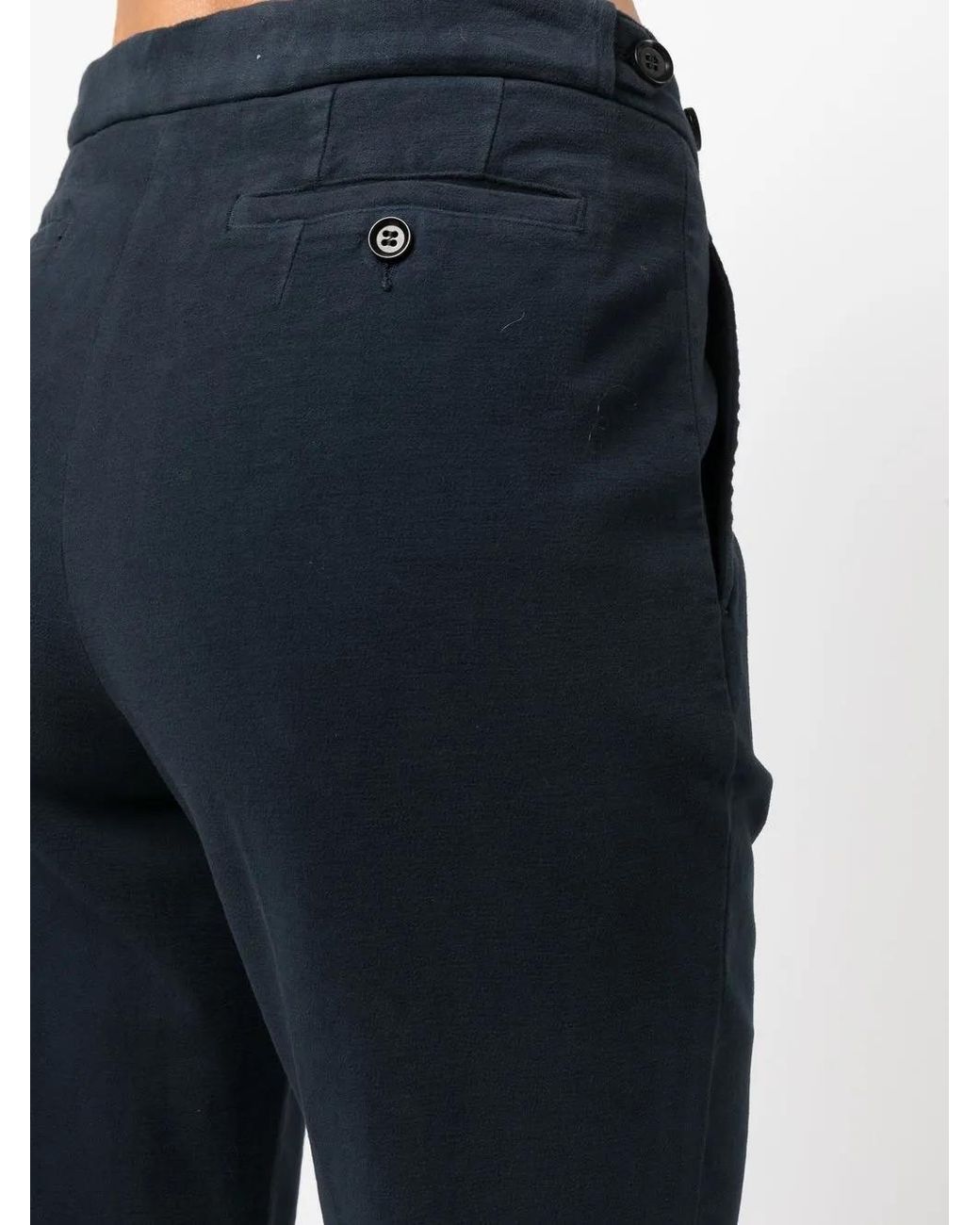 Aspesi Blue Cropped Chino Trousers