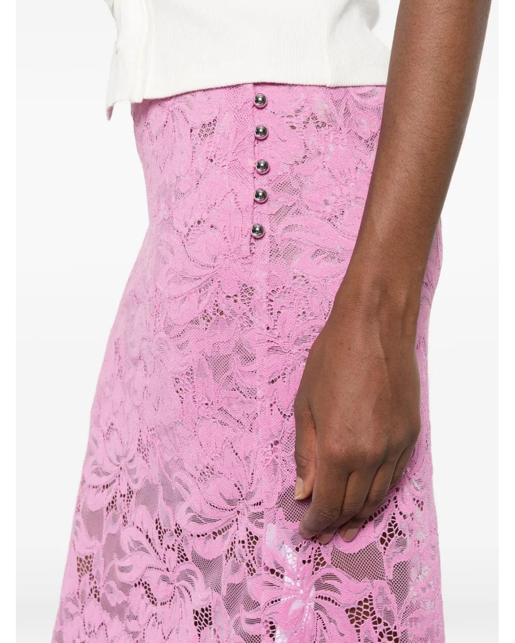 Rabanne Rok Van Kant in het Pink
