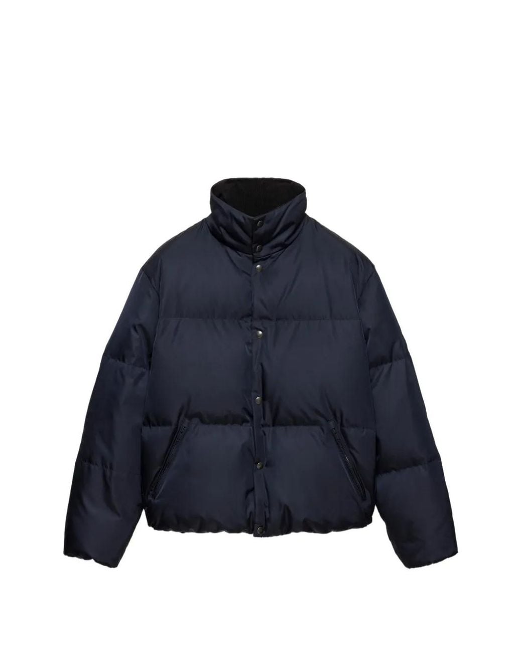 Prada Blue Medium-Weight Re-Nylon Down Jacket for men