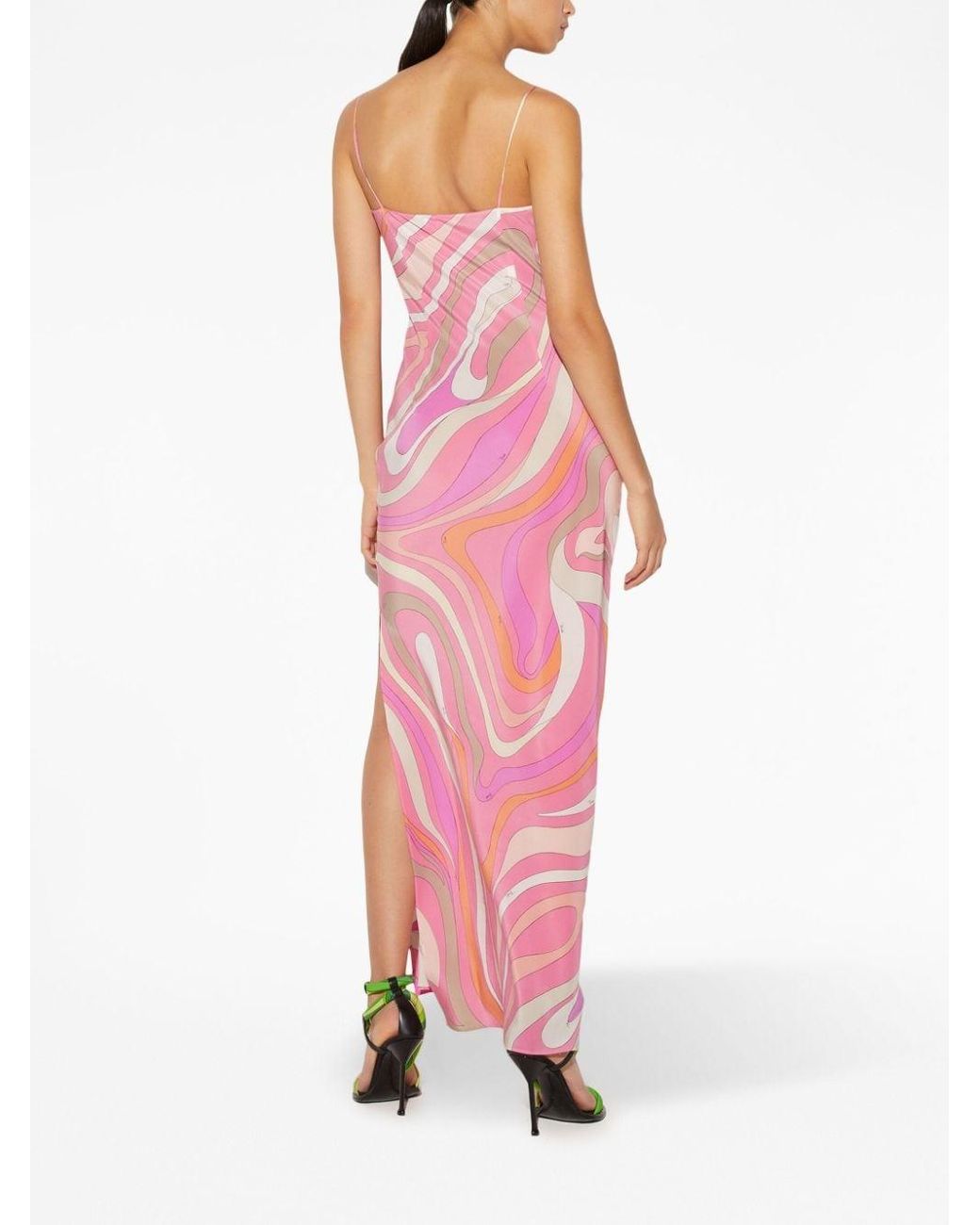 【関税込み】EMILIO PUCCI MARBLE DRESS Pucci Marmo printed silk maxi dress Emilio Pucci