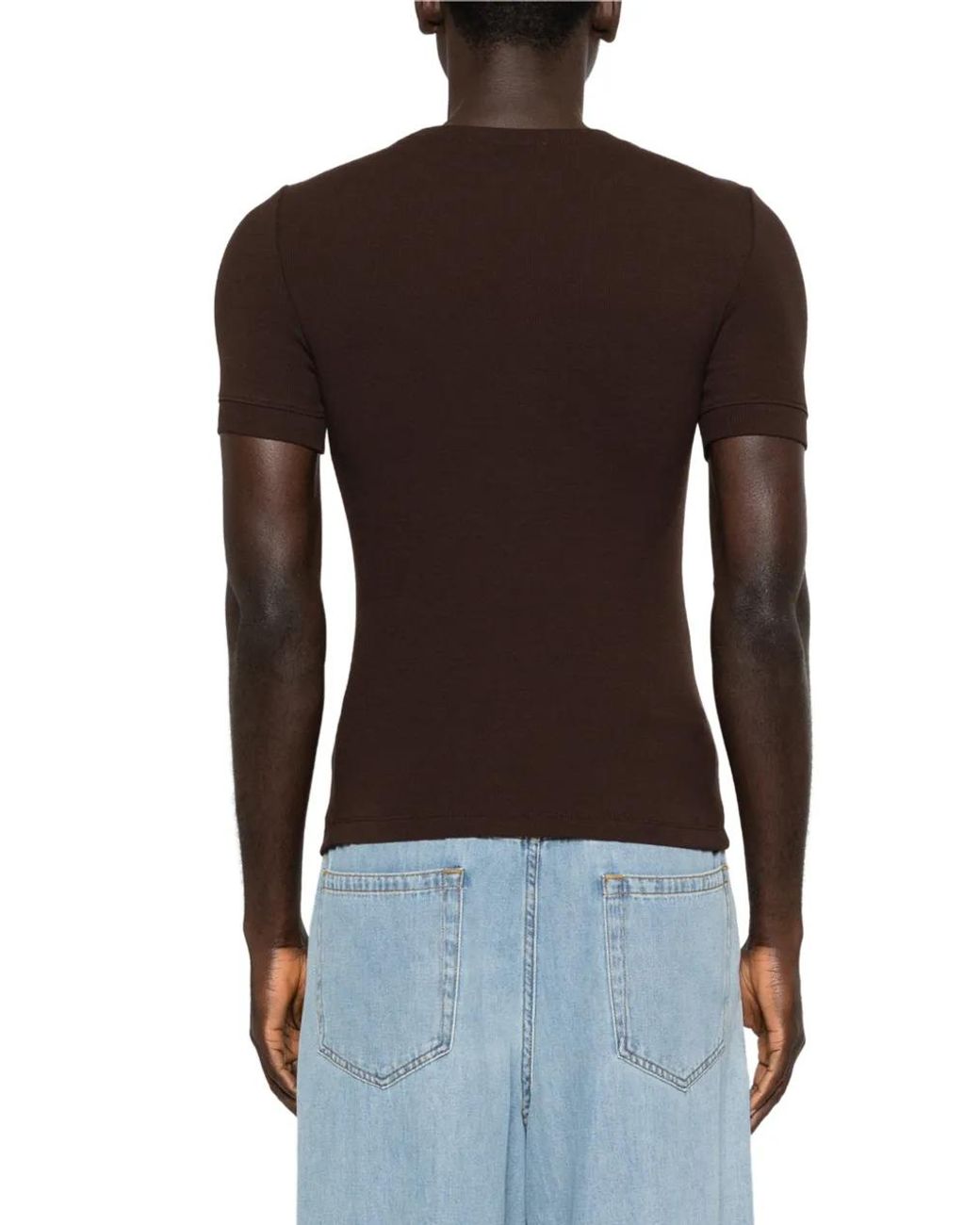 Entire studios Brown T-Shirt À Logo