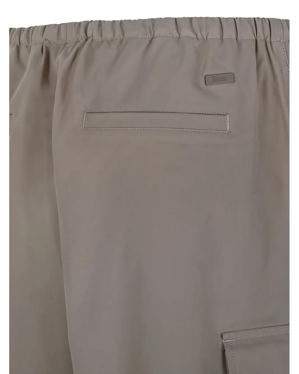 Short Cargo À Taille Élastiquée Herno en coloris Gray