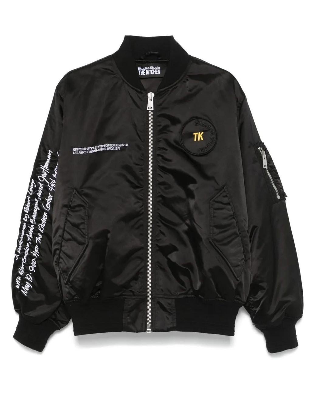Etudes Studio Black Tk Bomber Jacket