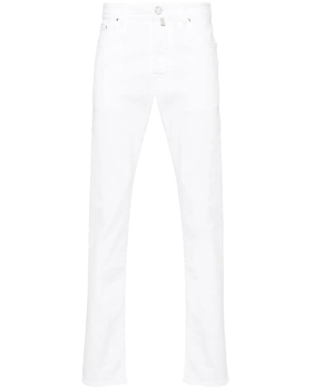 Jacob Cohen White Bard Slim-Fit Jeans for men