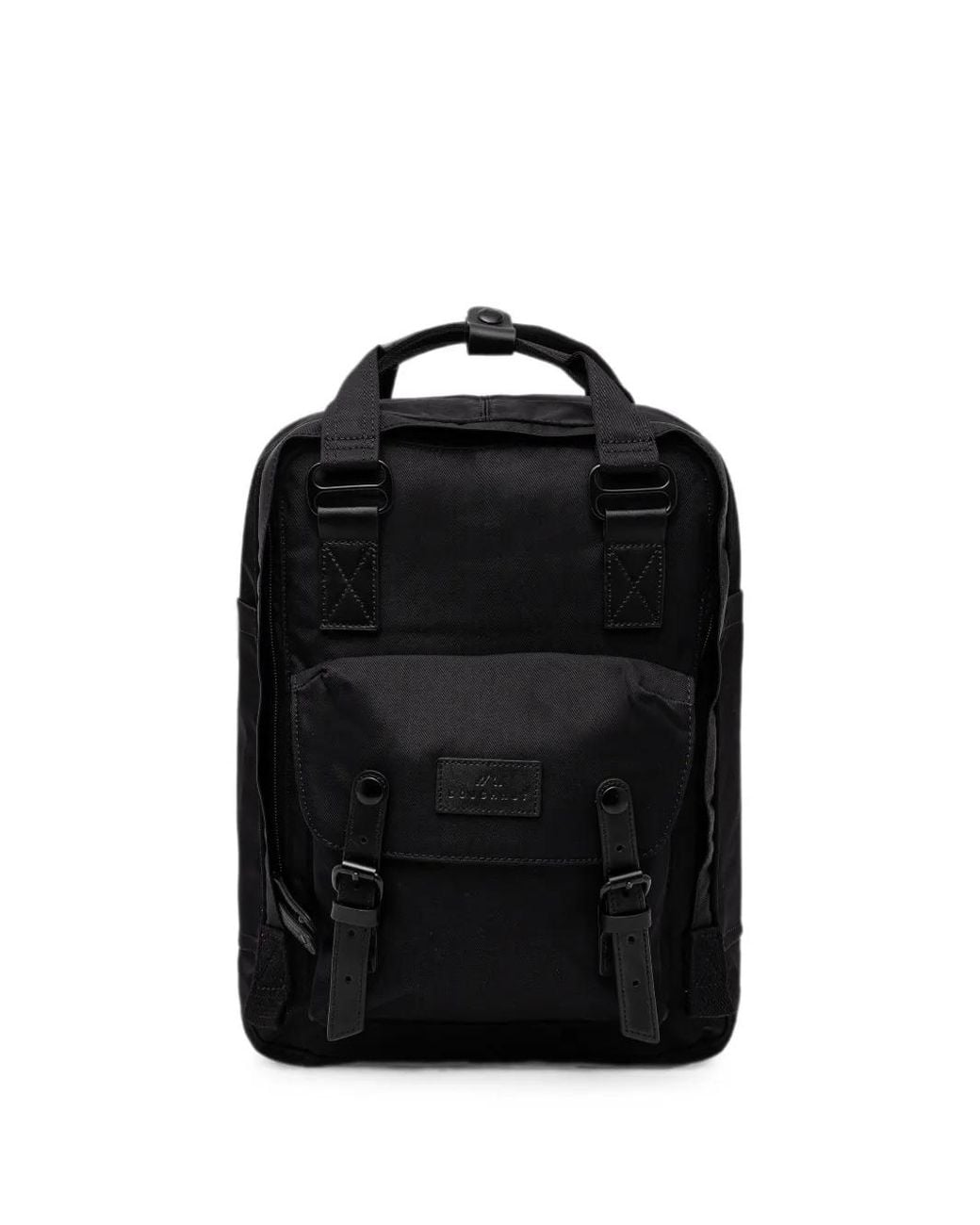 Doughnut Black Macaroon Buckled Backpack