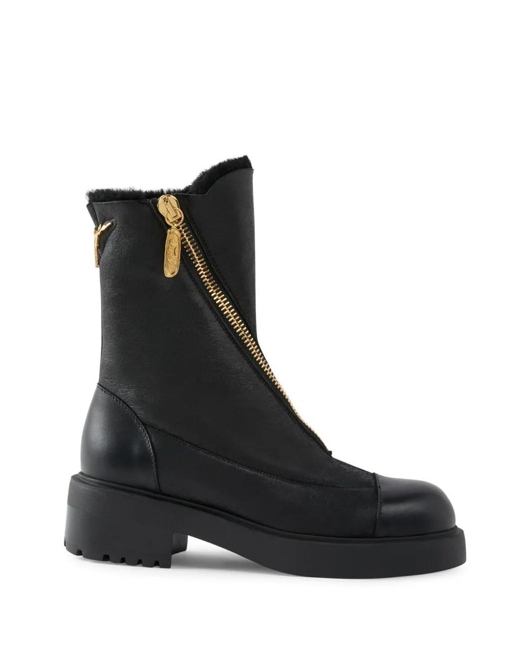 Giuseppe Zanotti Black Asymmetric Combat Boots