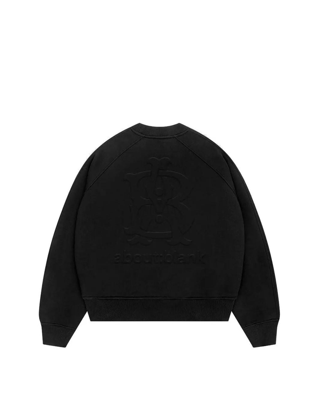 About Blank Black Pull À Logo Embossé Et Manches Raglan for men