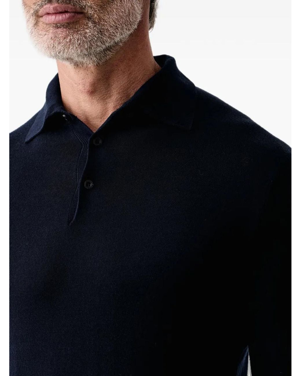 Guess Blue Tech Stretch Polo Sweater for men