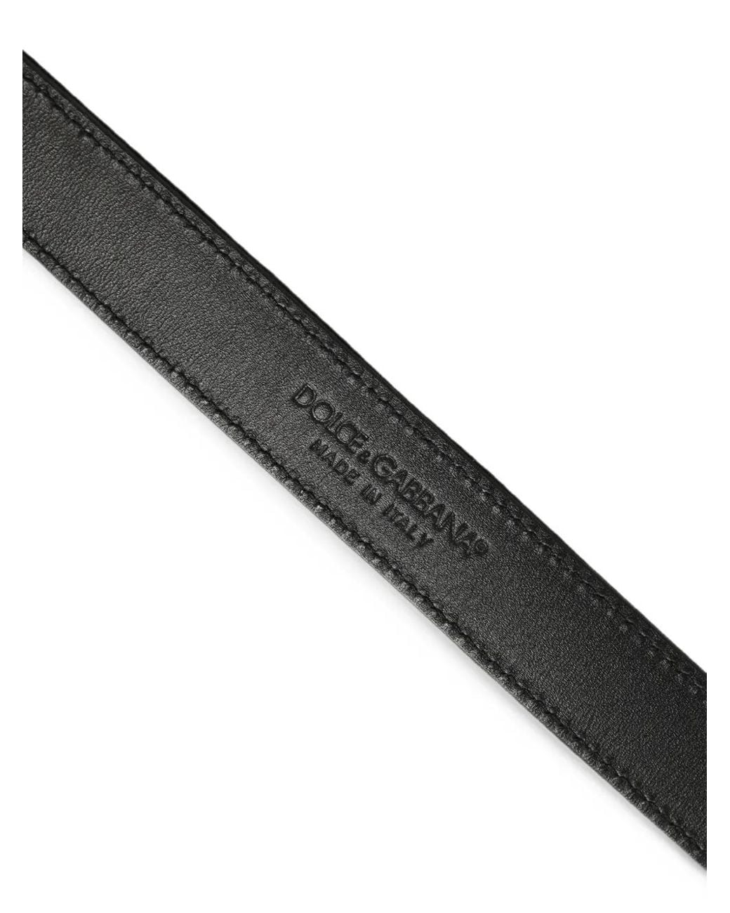 Dolce & Gabbana Black Buckle-Fastening Belt for men