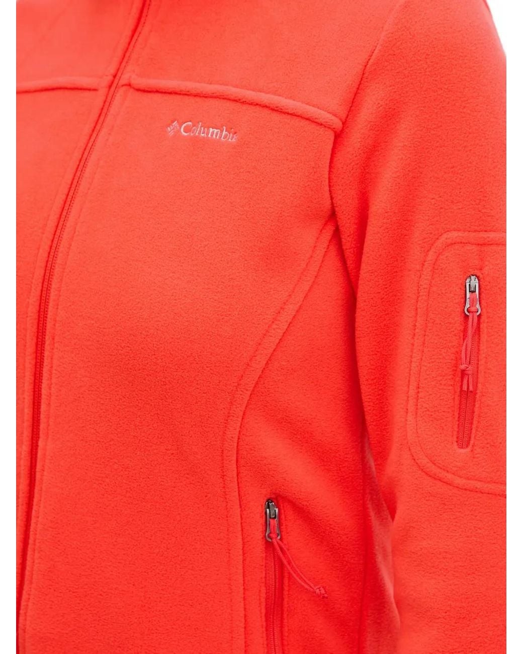 Columbia Red Zip Pocket Sweatshirt