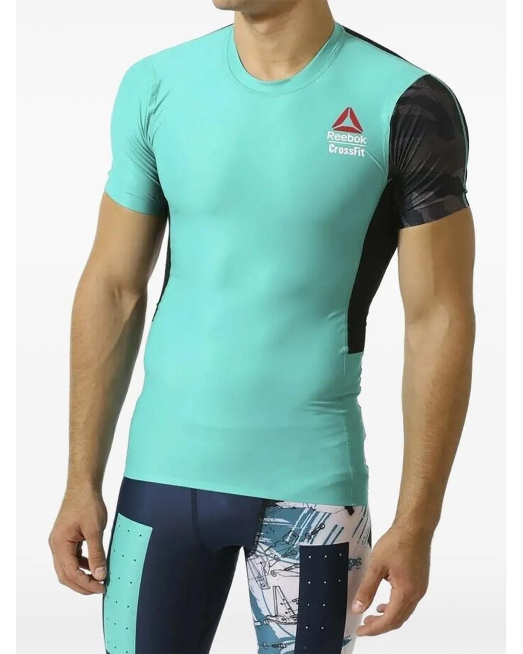 Reebok T-Shirt Met Korte Mouwen in het Green voor heren