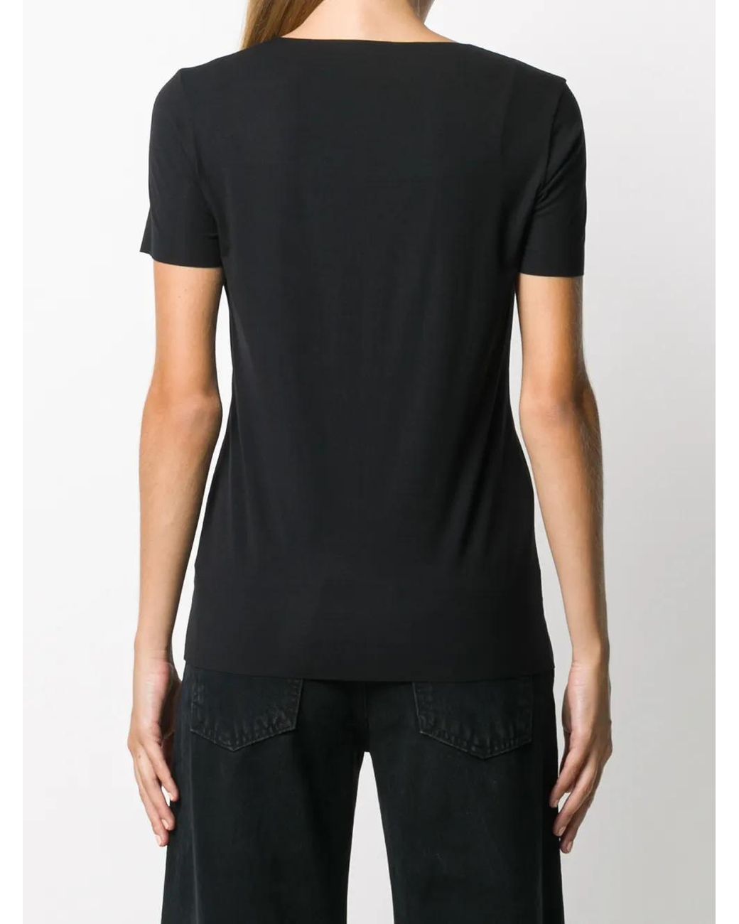 Wolford Black Round-Neck T-Shirt