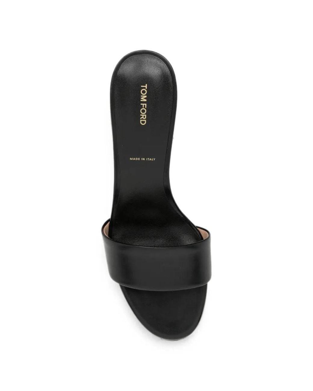 Tom Ford White Leather Mules