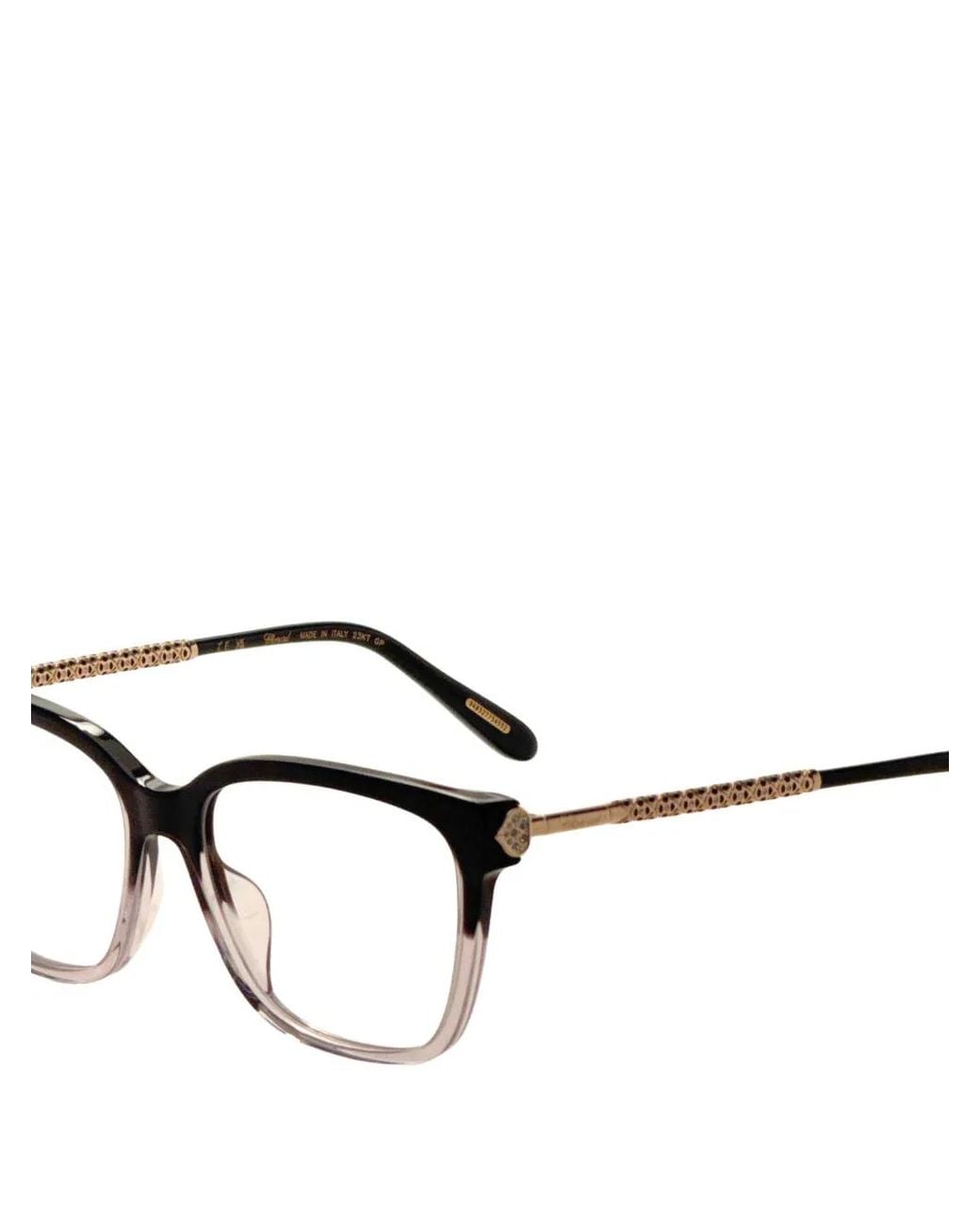 Chopard White Square-Frame Glasses