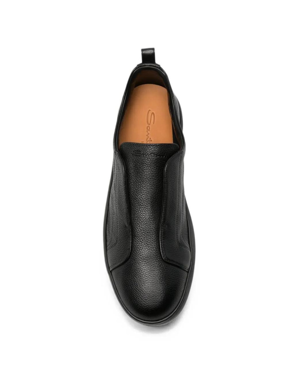 Santoni Black Trainers for men