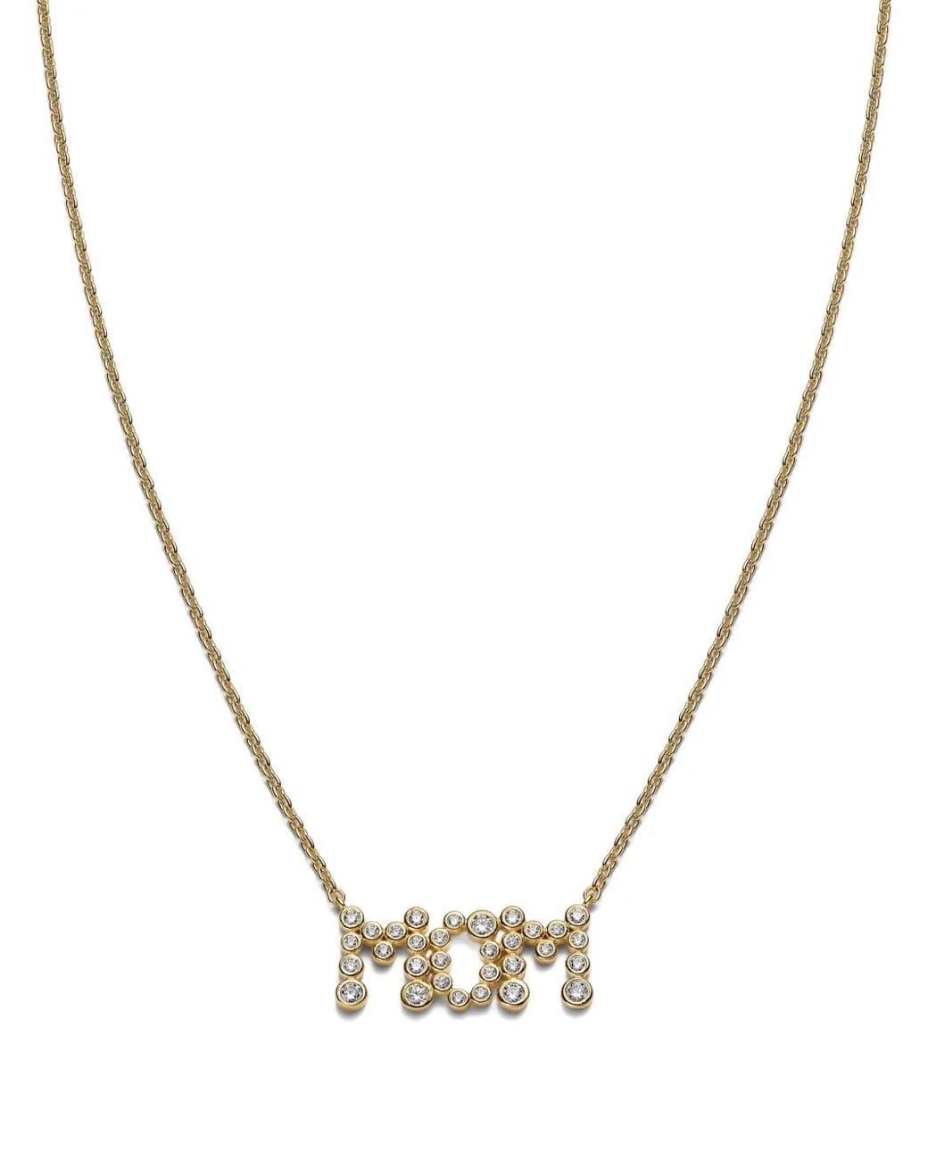 Maria Black Metallic Mom Collet Lobster Claw Necklace