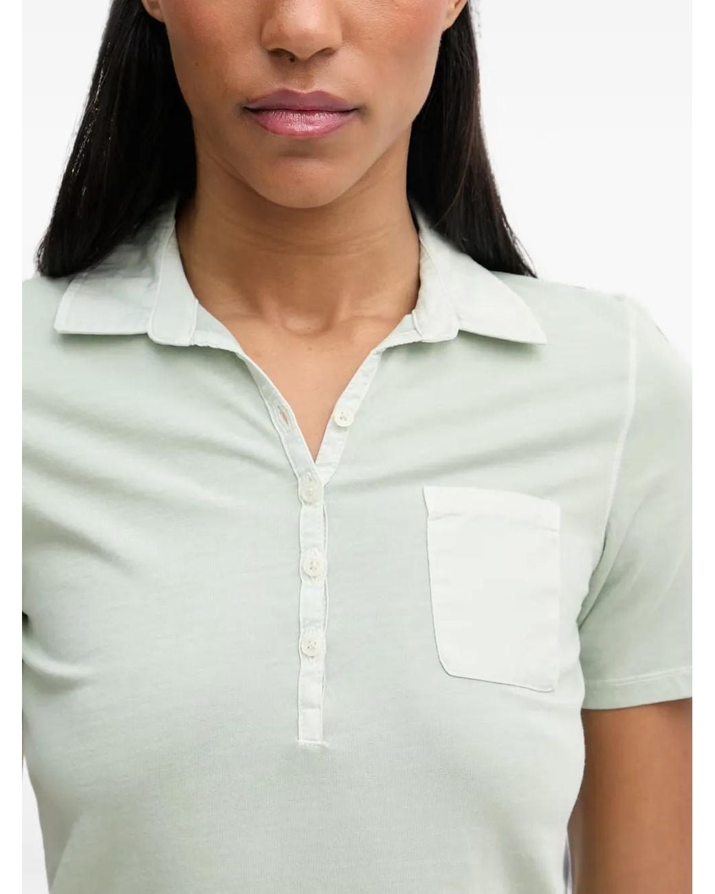 Marc O' Polo White Patch-Pocket Polo Shirt