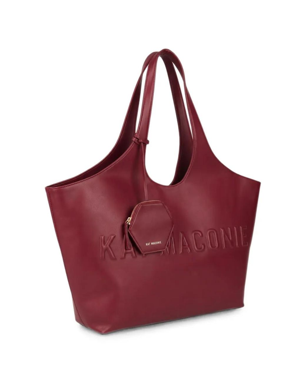 Kat Maconie Purple Grand Sac Porté Épaule Brooklyn À Logo Embossé