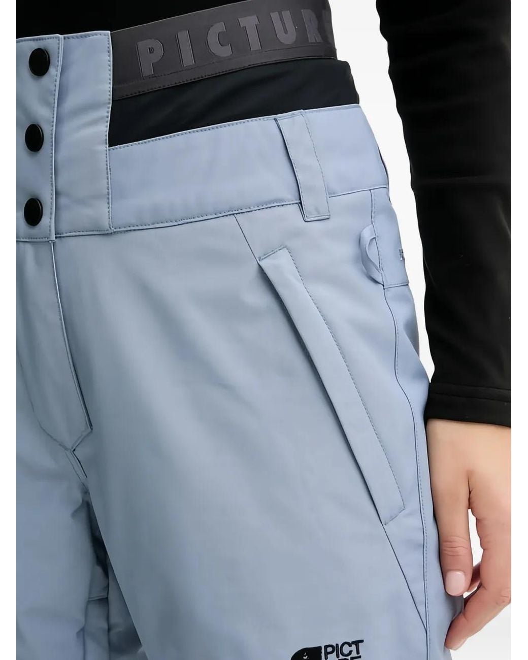 Pantalones De Esquí Con Botones Picture de color Blue