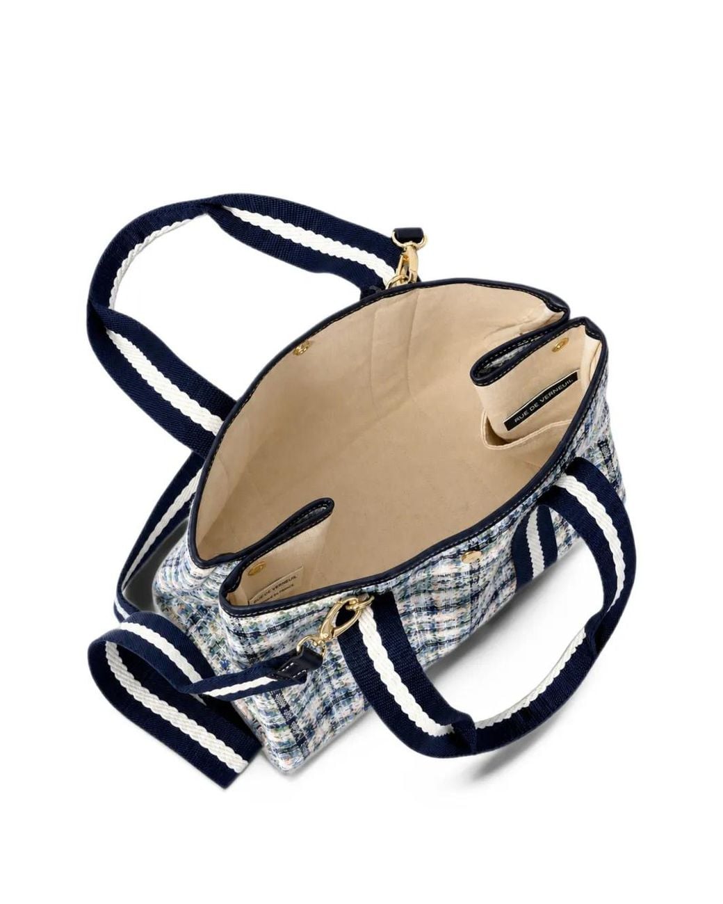 Rue de Verneuil Blue Medium Traversée Tote Bag