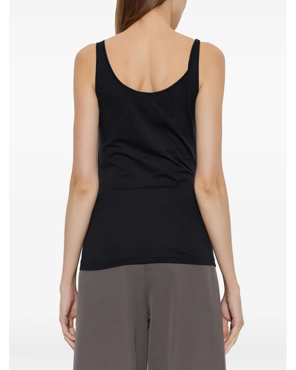 Balenciaga Black V-Neck Tank Top