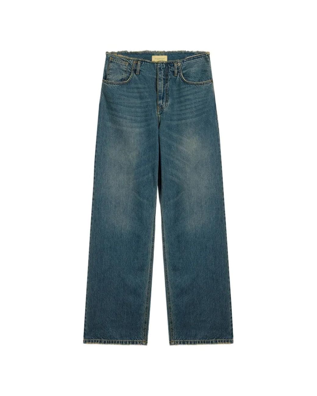 Momoní Blue Seior Raw-Cut Jeans