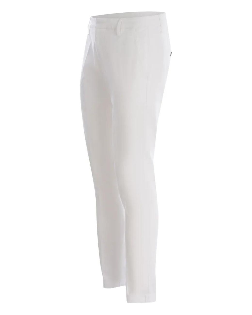 Dondup White Gaubert Slim-Fit Cotton Trousers for men