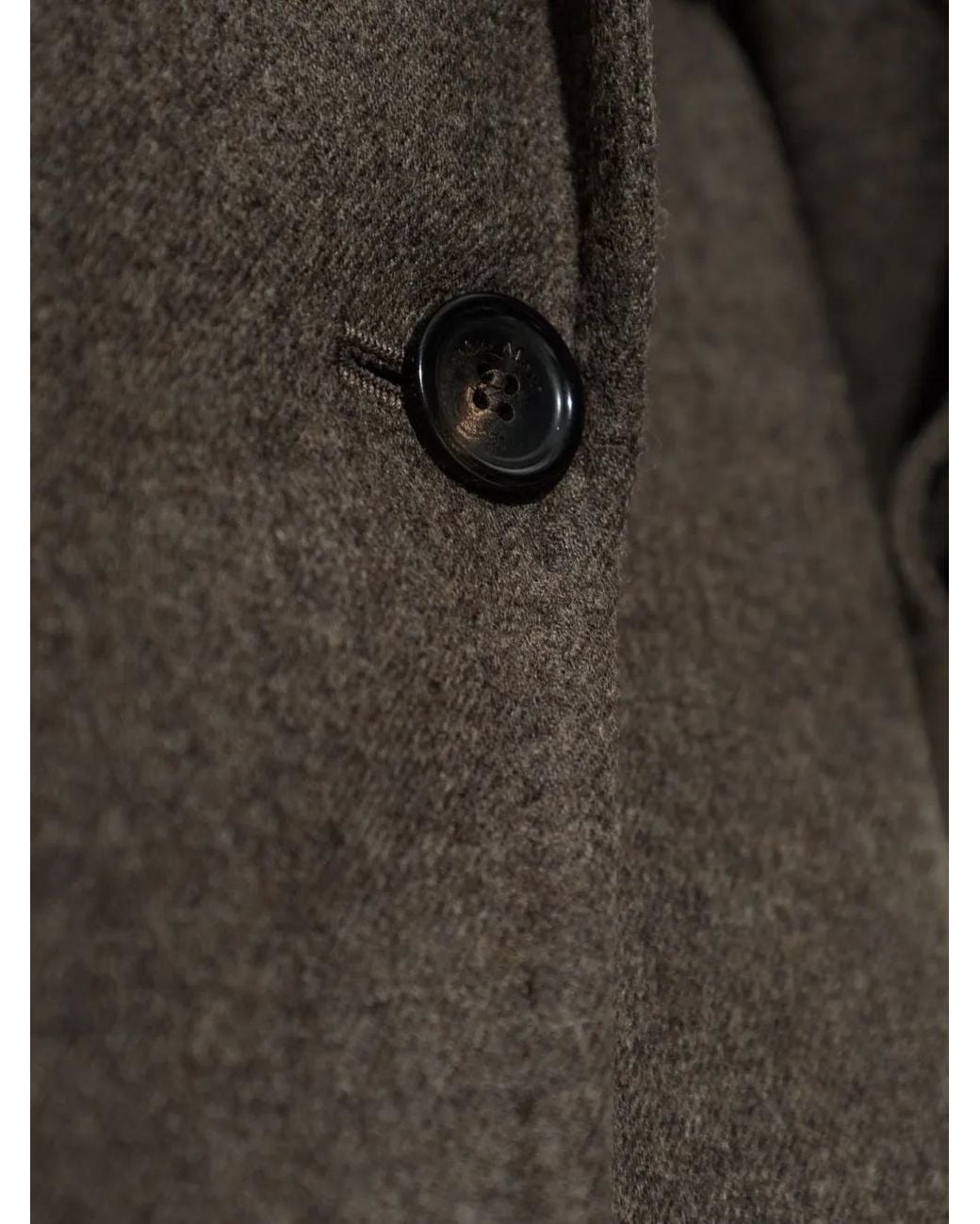 Max Mara Gray Oversized Double Wool Jacket