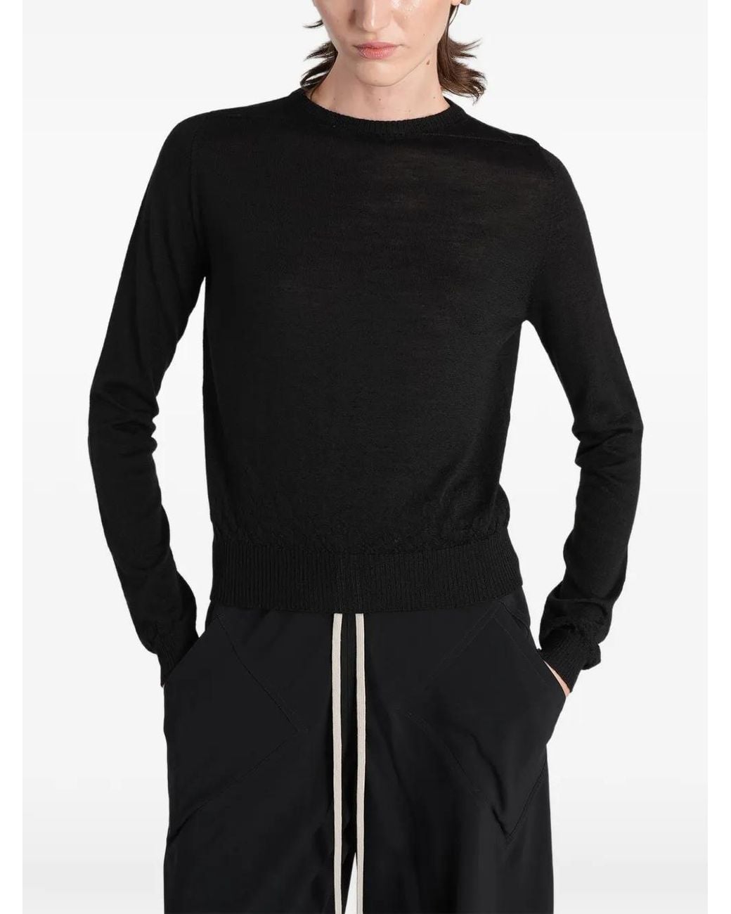 Rick Owens Black Biker Level Sweater