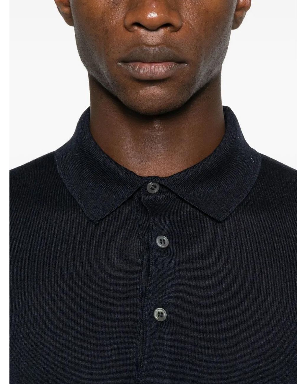Tagliatore Blue Palmer Polo Shirt for men