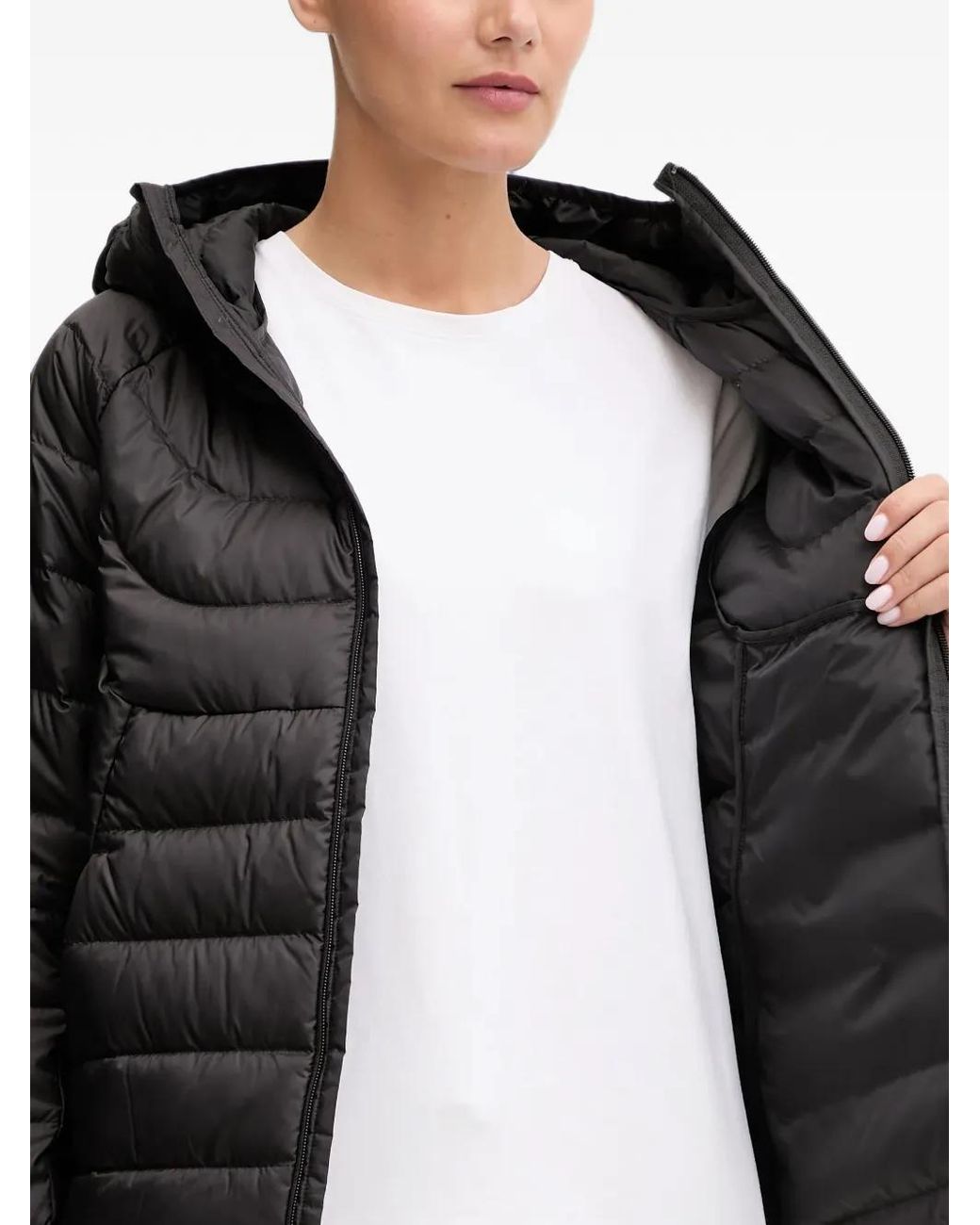 PUMA Black Packlite Down Hooded Jacket