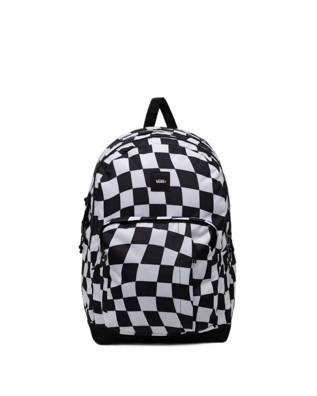 Vans Black Checkerboard-Print Backpack