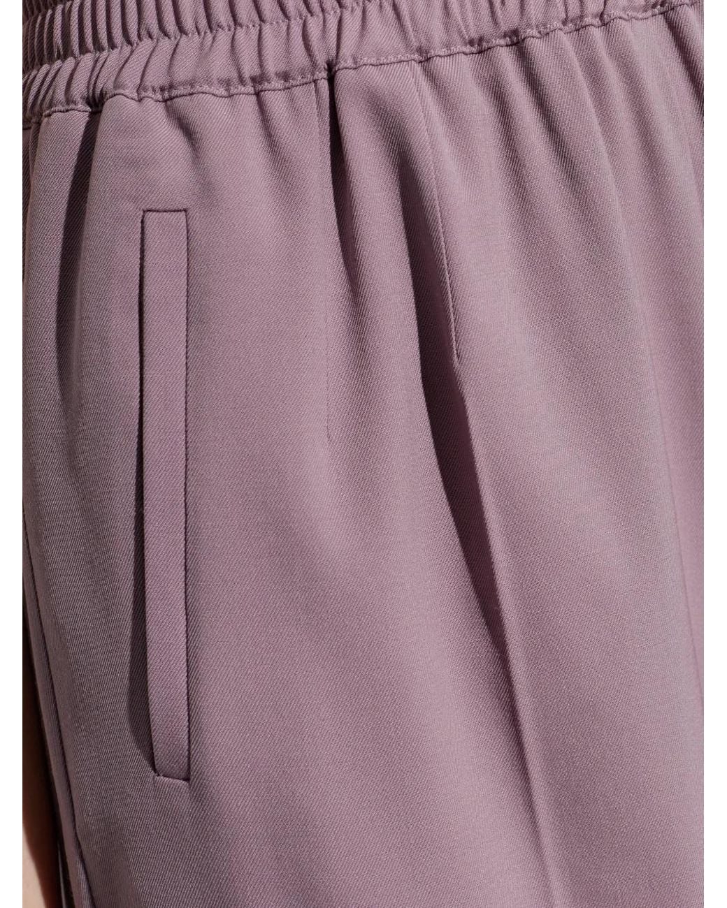 Dolce & Gabbana Purple Elasticated-Waistband Trousers