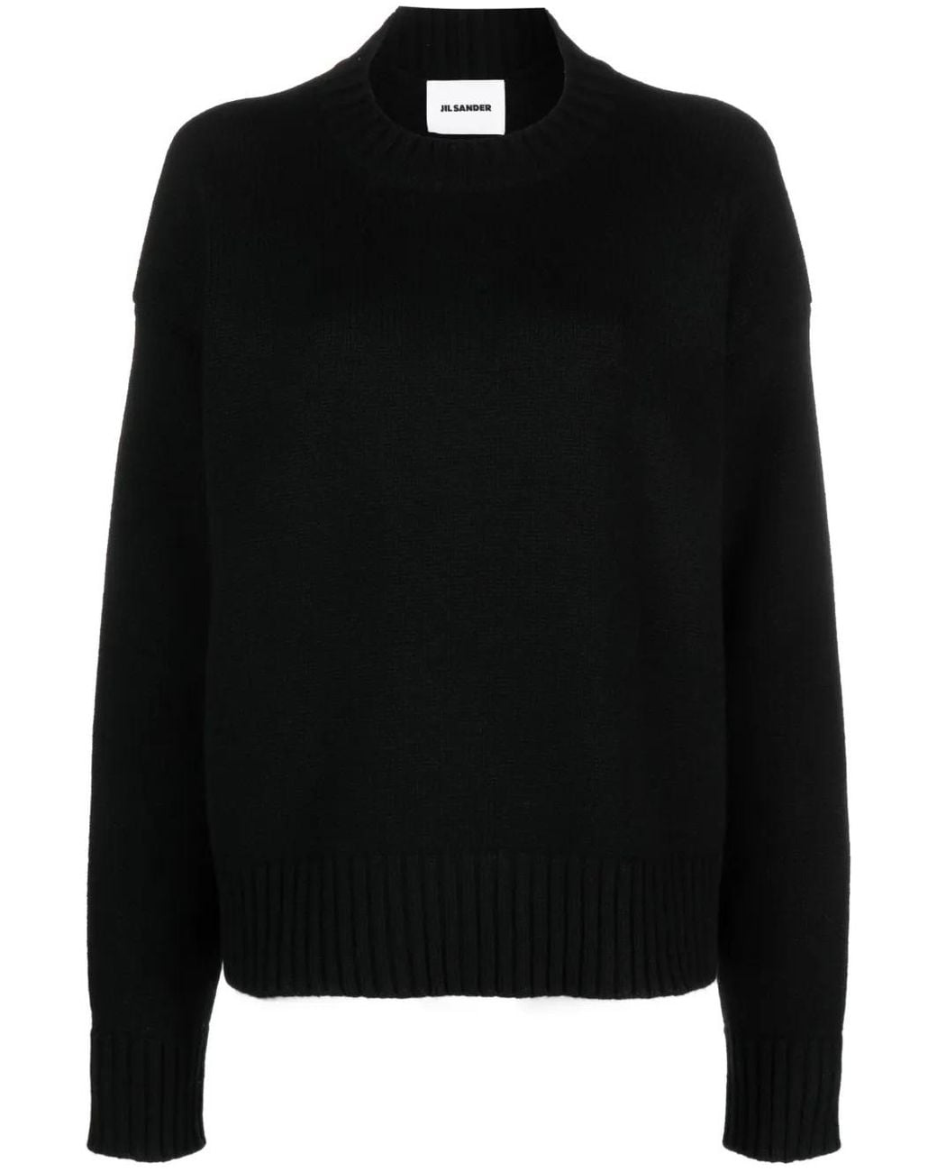 Jil Sander Black Gestrickter Pullover