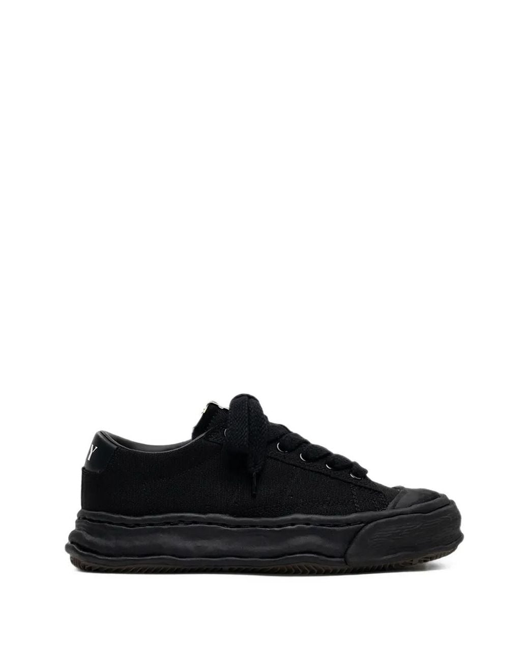 Maison Mihara Yasuhiro Black Jackson Og Sole Canvas Low-Top Sneakers for men