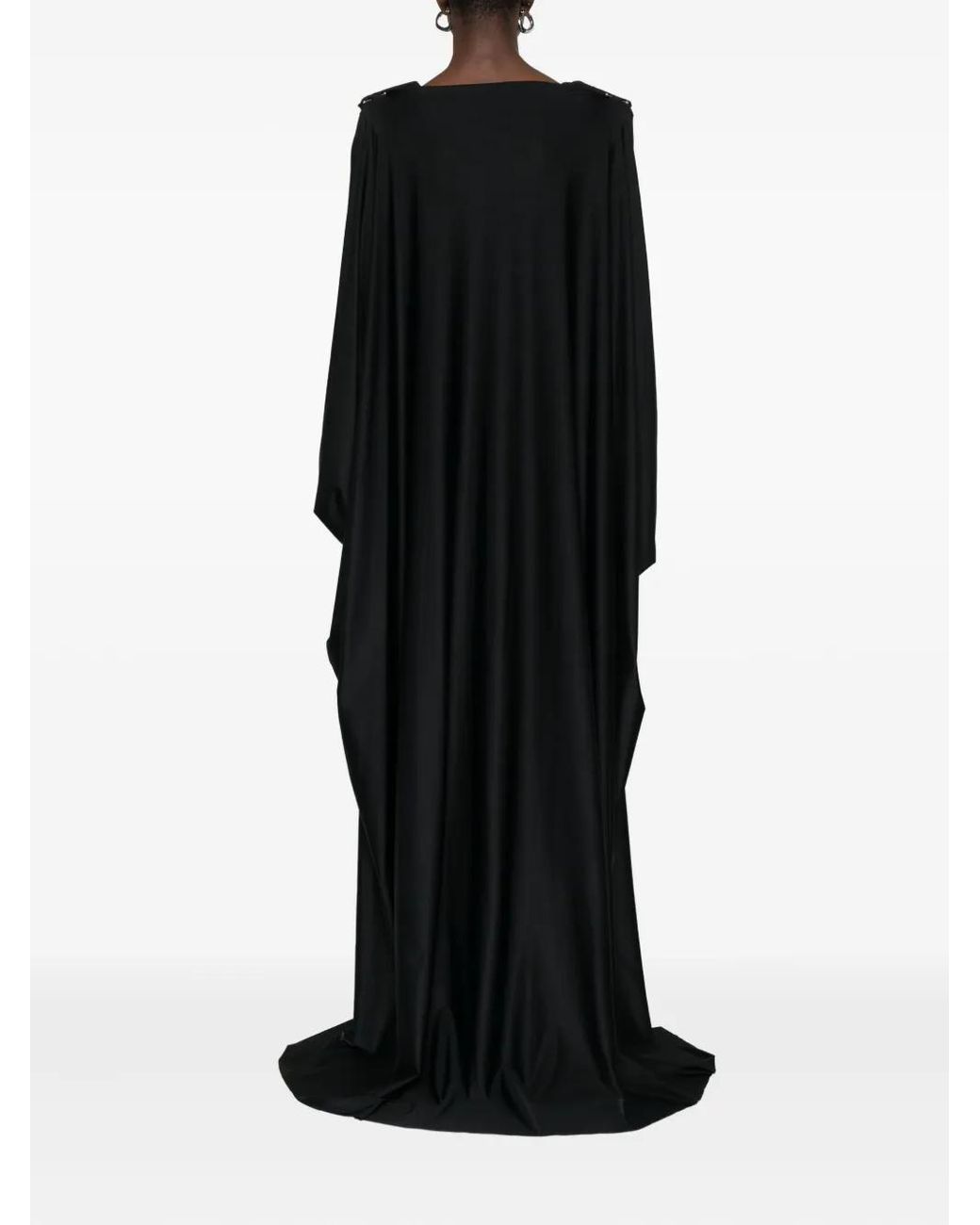 MEDEA Black Cape Sleeve Jumpsuit