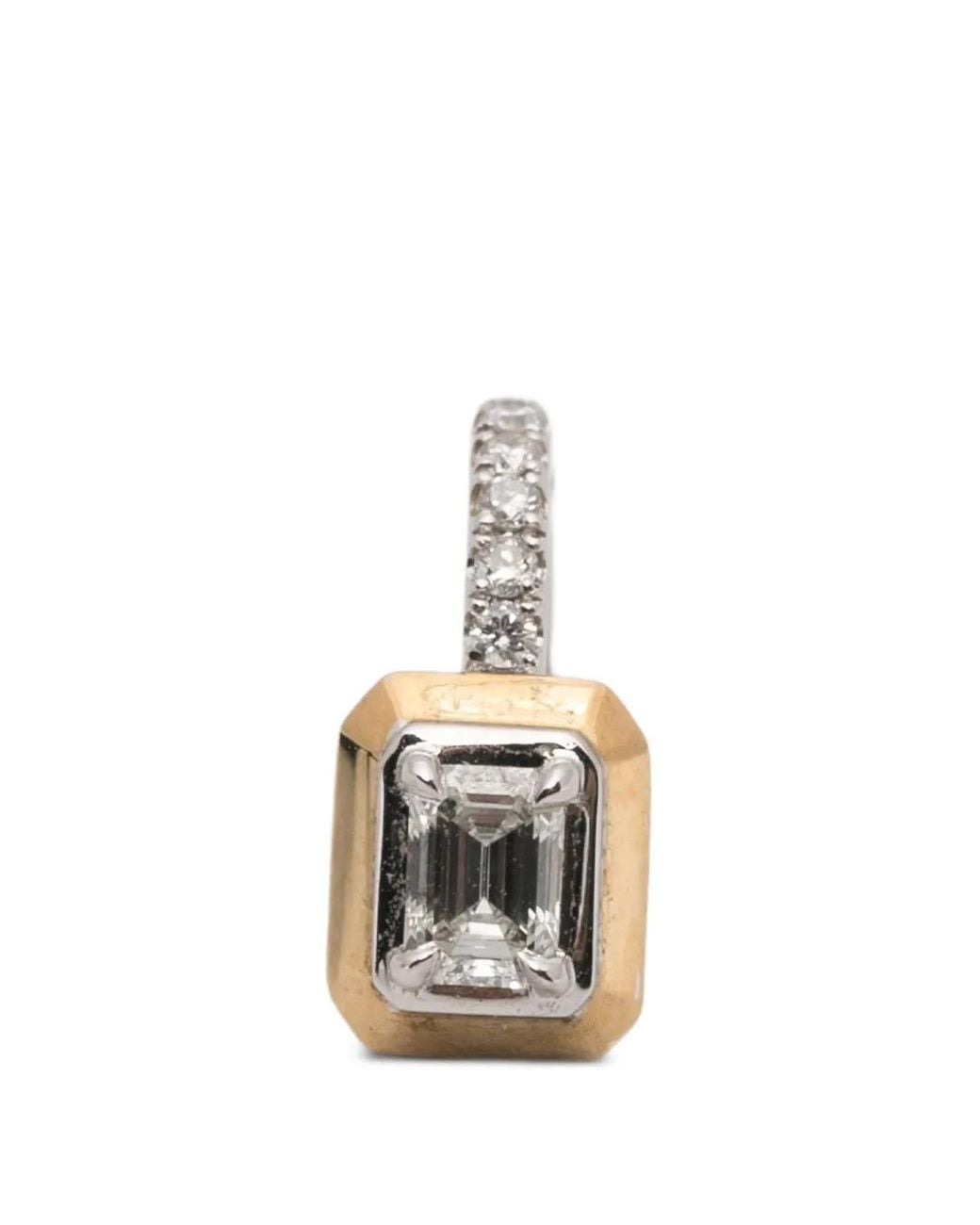 Rainbow K White Diamond Earrings