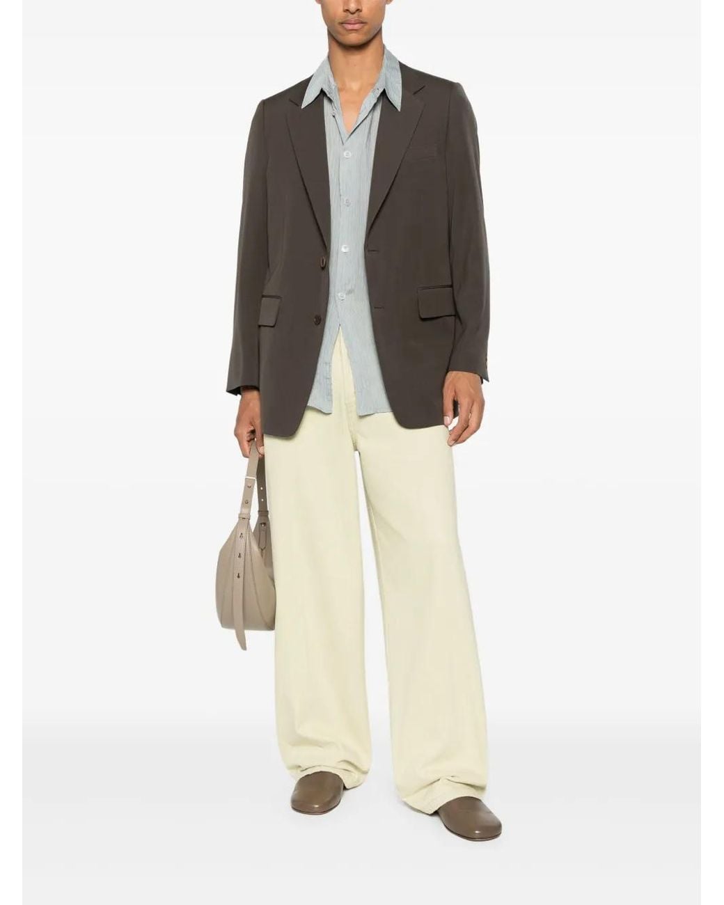 Auralee Gray Wool Blazer for men