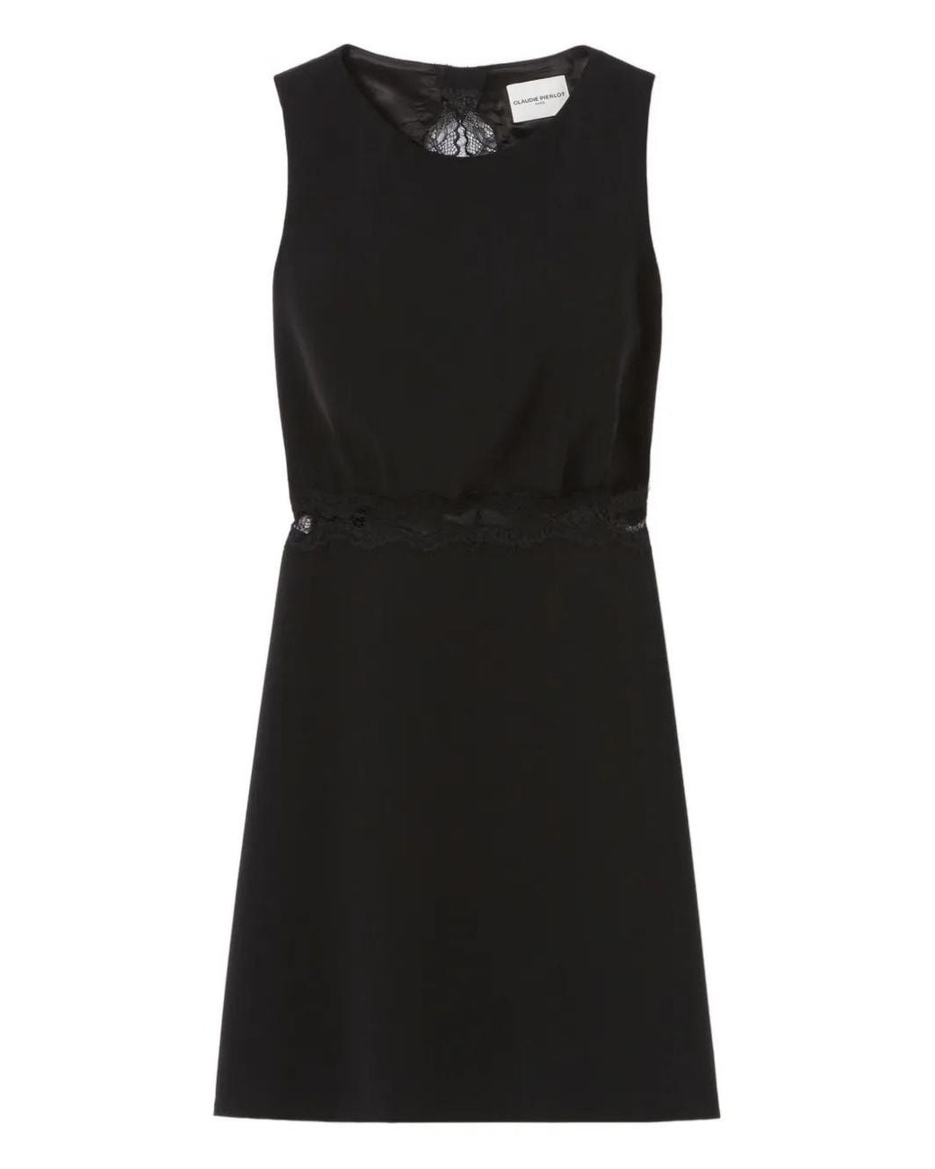 Claudie Pierlot Black Lace Backless Dress